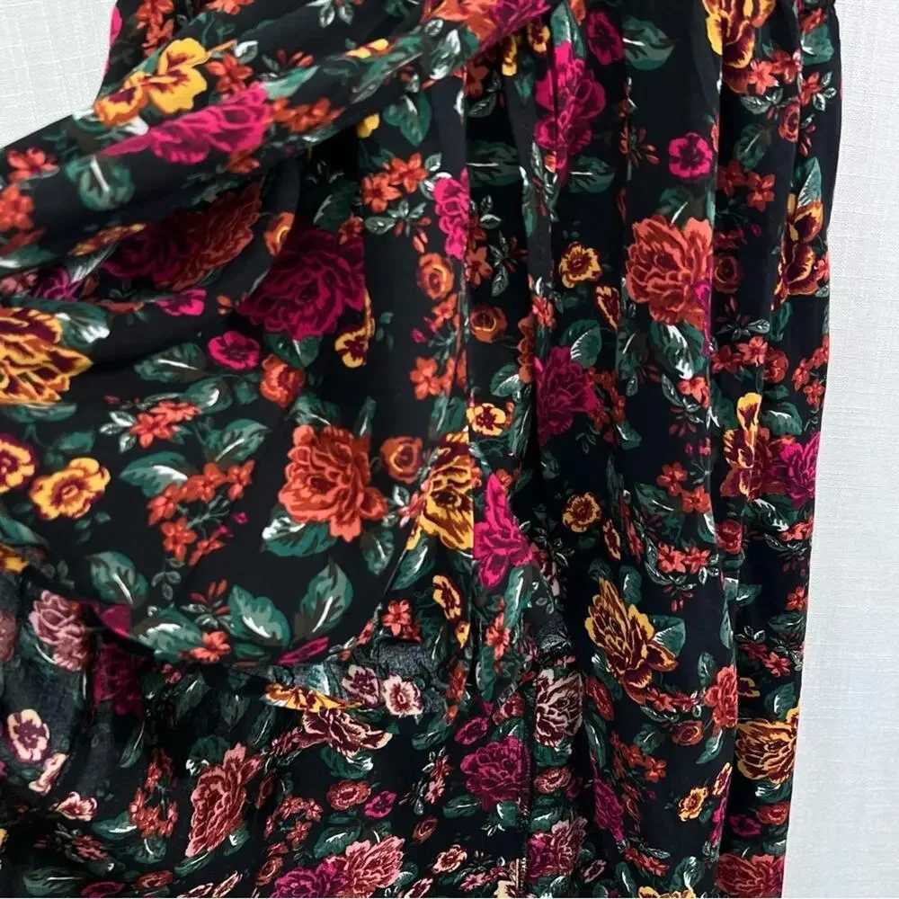 Ambiance Floral Flower Shorts Romper Dress Size M - Picture 4 of 13